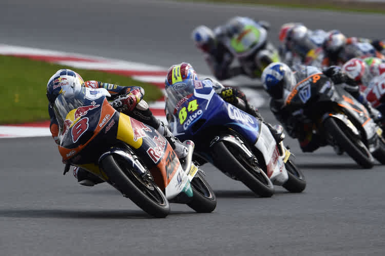 WM-Leader Jack Miller (KTM) beim Silverstone-GP: 2015 nur noch zwölf statt 19 Maschinen aus Österreich