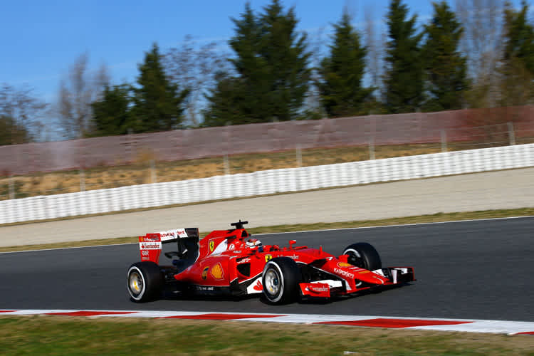 Kimi Räikkönen bei seiner Rennsimulation