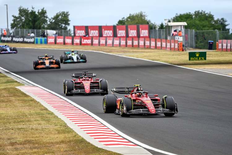 Auf den Medium-Reifen war Carlos Sainz noch flott unterwegs