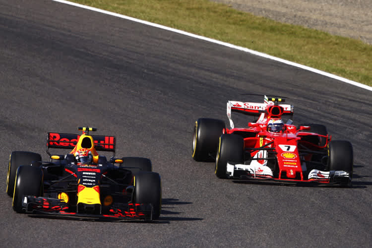 Max Verstappen und Kimi Räikkönen