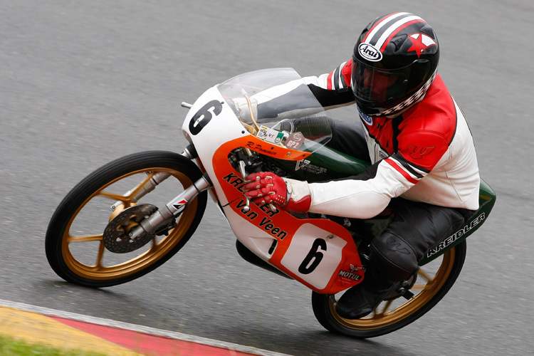 Rainer Pommer startet in Spa auf Kreidler 50 ccm und MZ RE 125 ccm 
