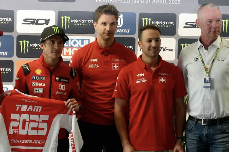 In Frauenfeld stellte die schweizerische Föderation mit Jeremy Seewer das Trikot-Design vor