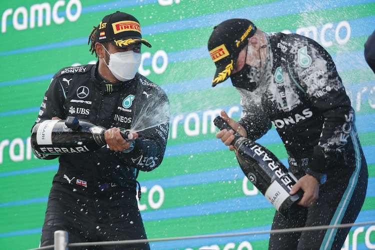 Lewis Hamilton und Valtteri Bottas