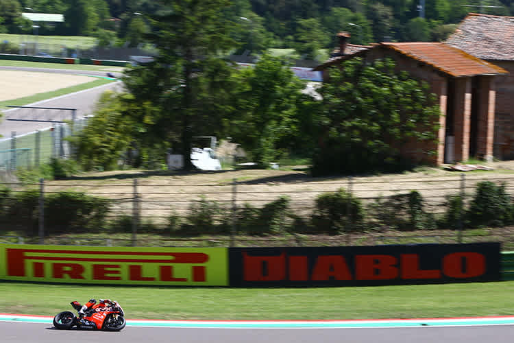 Die Sturzzonen in Imola sind überschaubar