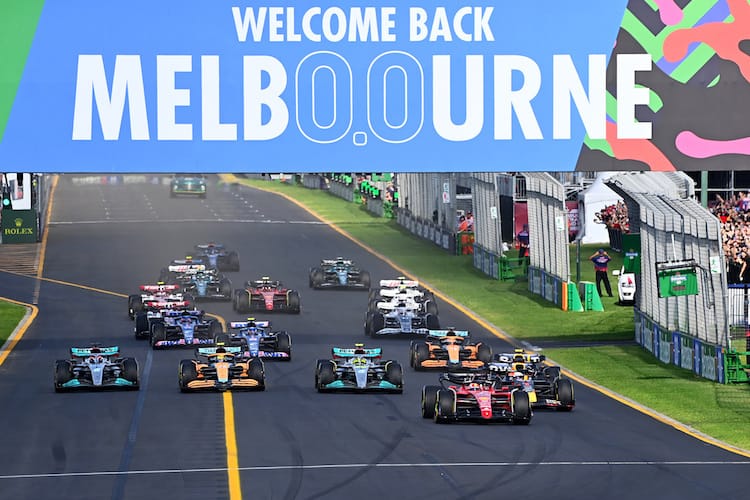 Start zum Grossen Preis von Australien