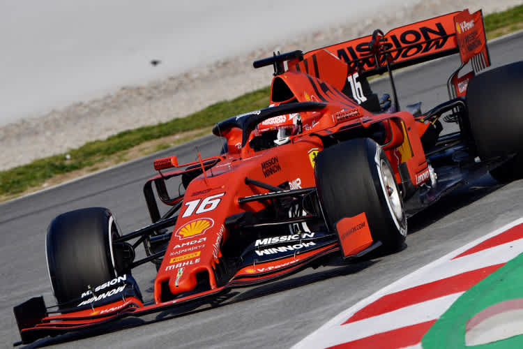 Charles Leclerc im Ferrari