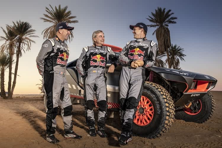 Stéphane Peterhansel, Carlos Sainz, Mattias Ekström