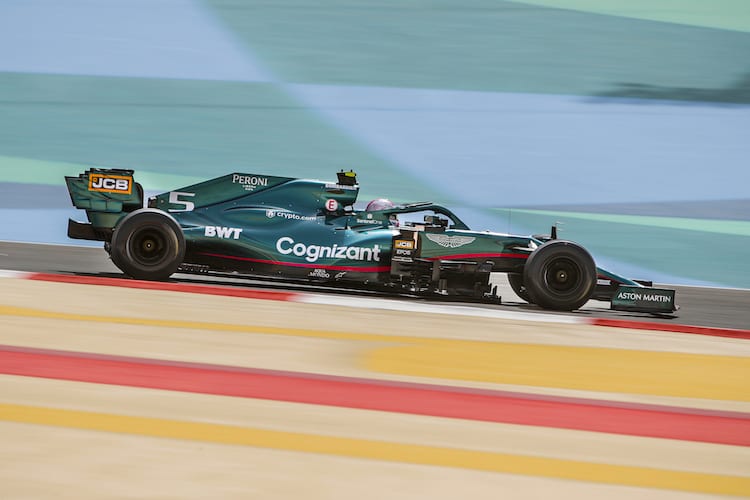 Sebastian Vettel im Aston Martin