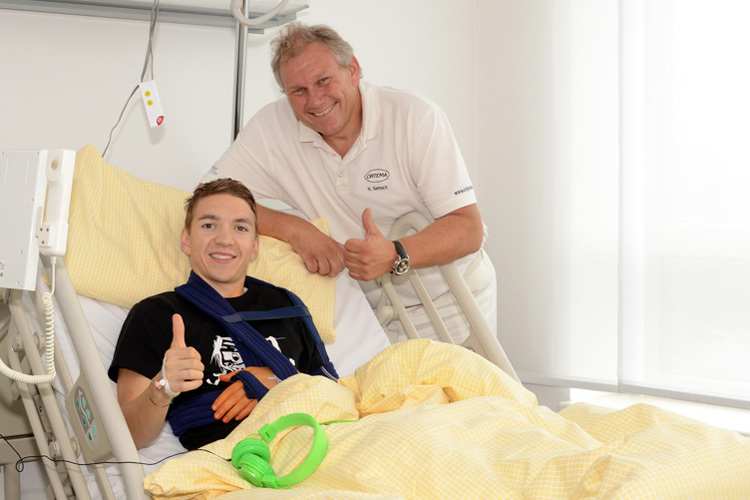 Luca Grünwald mit Ortema-Geschäftsführer Hartmut Semsch