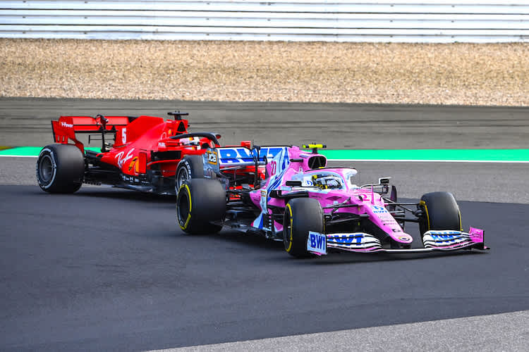 Nico Hülkenberg vor Sebastian Vettel