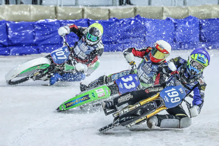 Weltmeister Martin Haarahiltunen (vorne) ist Favorit