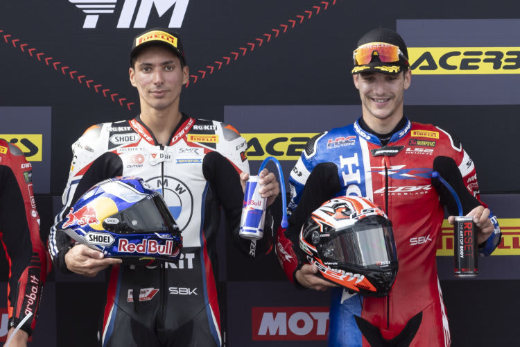 Toprak Razgatlioglu (li.) und Iker Lecuona