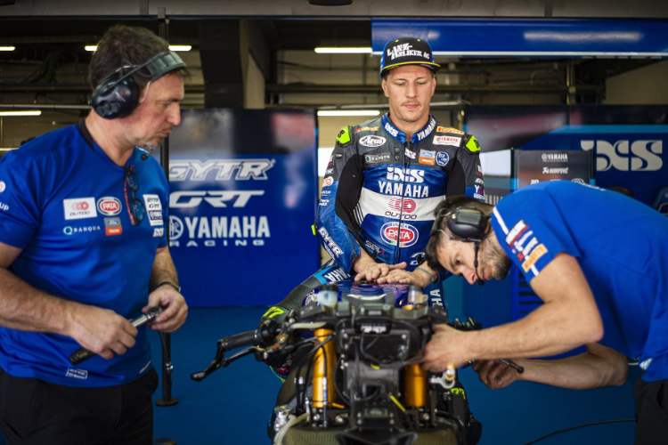 Domi Aegerter tüftelte an der Sitzposition