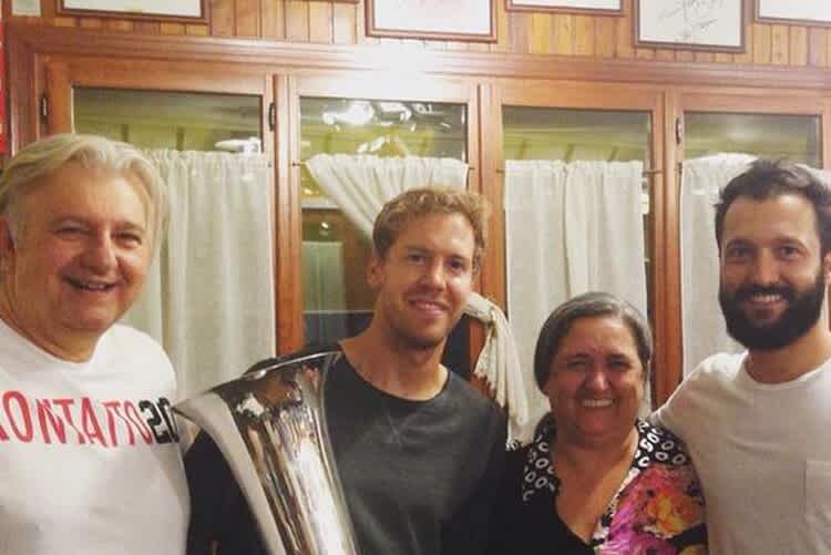 Sebastian Vettel mit Mamma Rosella