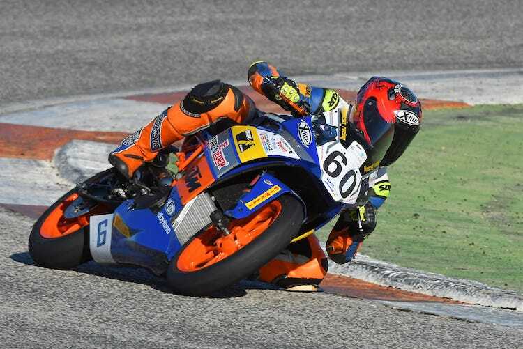 IDM Supersport 300-Pilot Marcel Blersch beim Wintertraining in Cartagena
