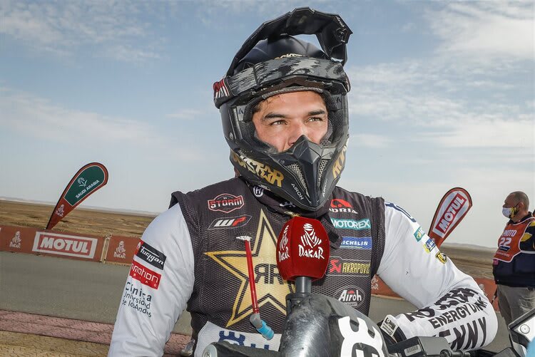 Pablo Quintanilla freute sich über die Zielankunft nach über 7000 km in Jeddah