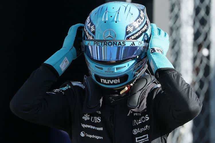 George Russell in Monza
