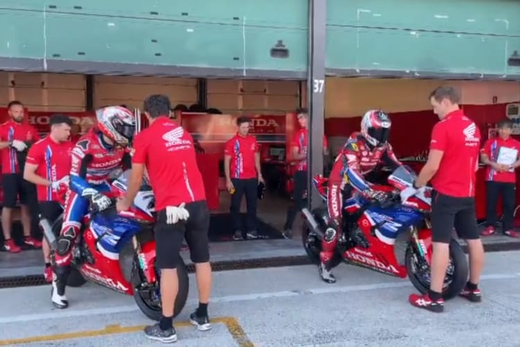 Honda testet in Misano mit Iker Lecuona und Tetsuta Nagashima