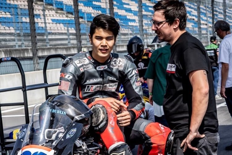 Ian Dublin mit Teamchef Andreas Köder