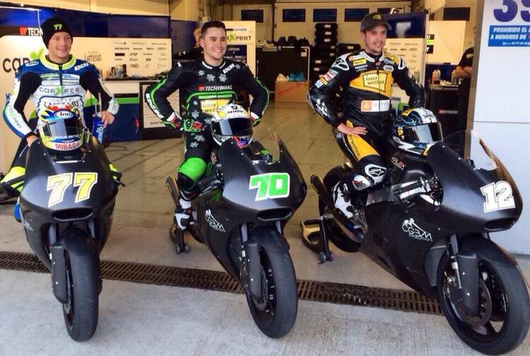 Testeten zusammen in Le Castellet: Aegerter, Mulhauser und Lüthi