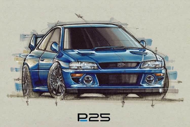 Eine Studie des Subaru P25 von Prodrive