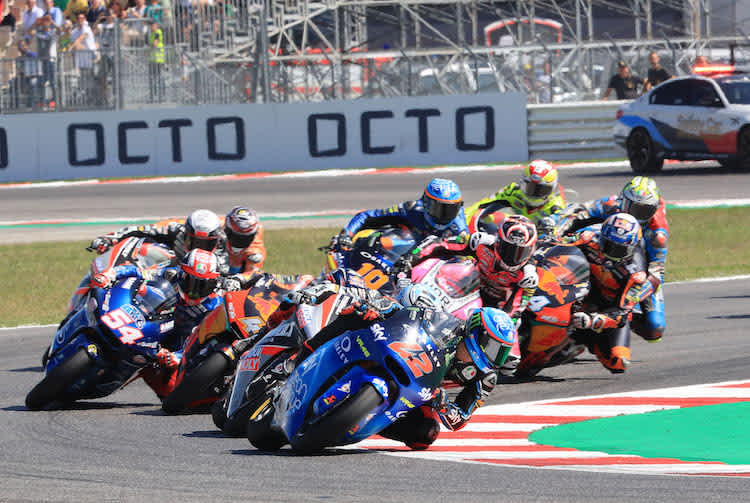 Mit Pecco Bagnaia (42) holte 2018 zum sechsten Mal in Folge ein Kalex-Pilot den Moto2-WM-Titel