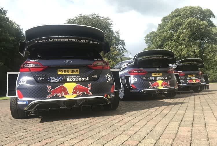 Die drei Ford Fiesta WRC von M-Sport Ford