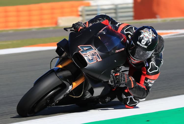 Scott Redding auf der Aprilia in Valencia