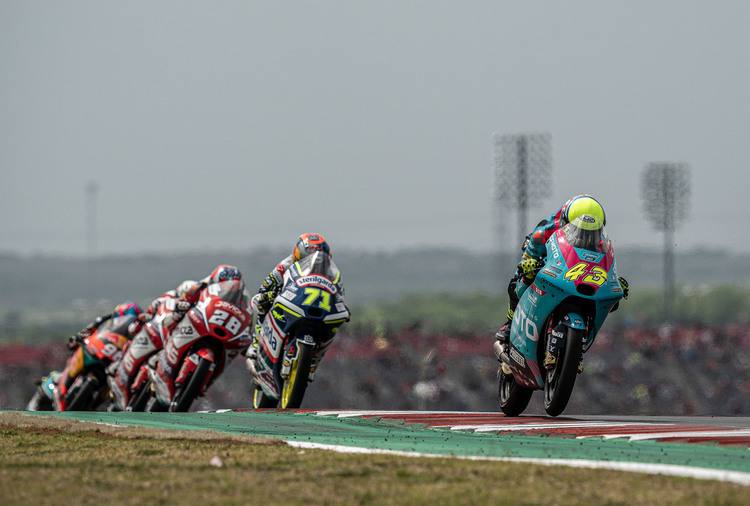 Xavier Artigas im Austin-Rennen vor Ayumu Sasaki (Husqvarna) und GASGAS-Pilot Izan Guevara