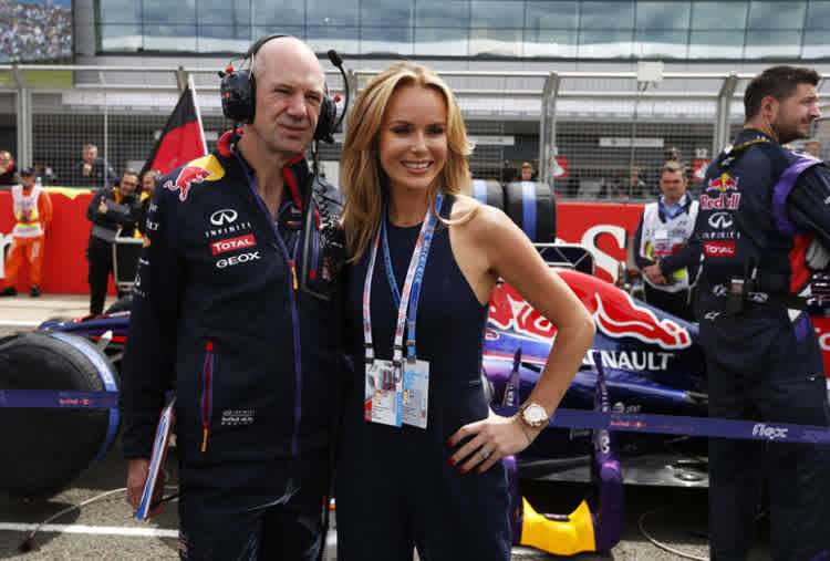 Keine Lust auf politische Spielchen? Adrian Newey (im Bild mit der britischen Schauspielerin, Sängerin und Moderatorin Amanda Holden) 