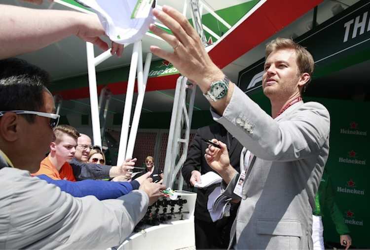 Nico Rosberg drehte in der letzten freien Trainingsstunde die schnellste Runde