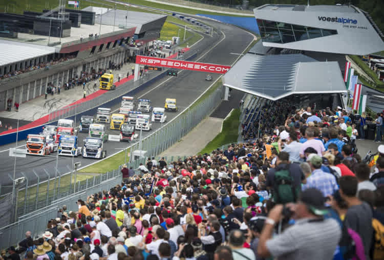 In diesem Jahr lockten die schweren Nutzfahrzeuge viele Schaulustige an den Red Bull Ring
