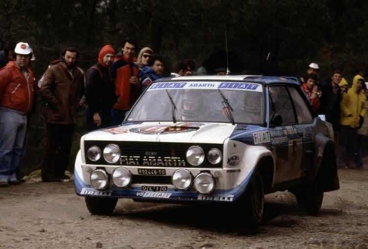 Walter Röhrl im Fiat 131 Abarth 1980