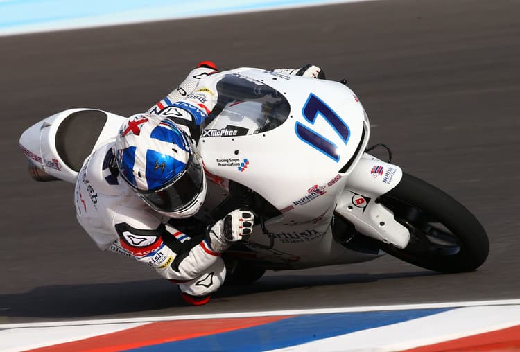 John McPhee auf der Honda des British Talent Team