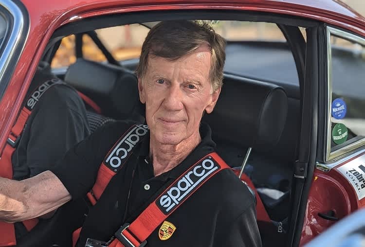 Walter Röhrl im Porsche