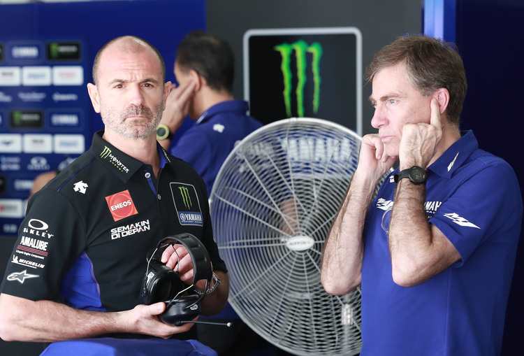 Massimo Meregalli mit Yamaha-Rennleiter Lin Jarvis