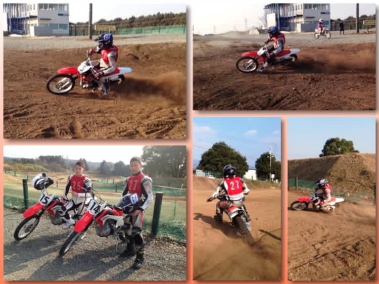 Kaito und Ren Toba beim Offroad-Training