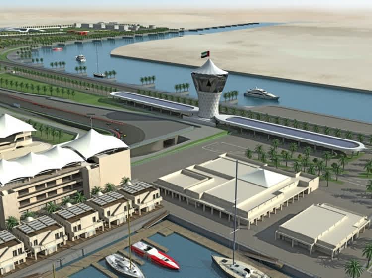 So wird es auf der Halbinsel Yas im Oktober aussehen.