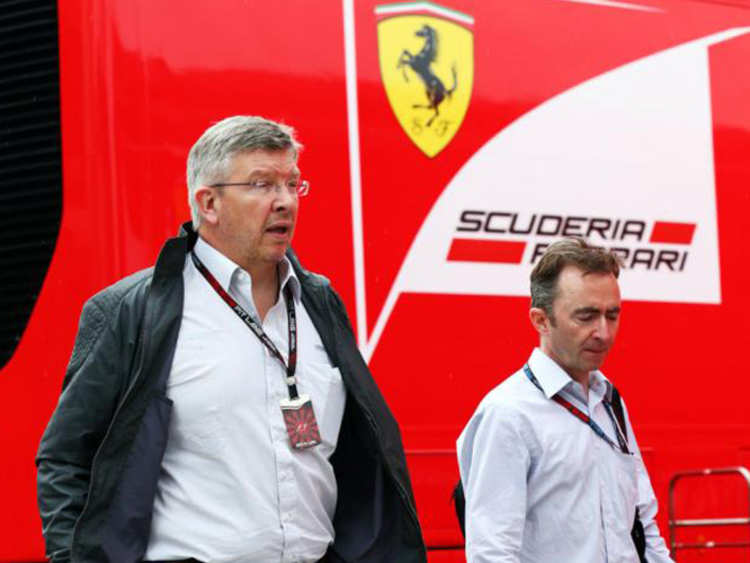 Wohin zieht Ross Brawn? (Rechts geht Mercedes-Technikchef Paddy Lowe.)