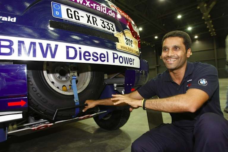 Der Tagessieger Nasser Al-Attijah im X-Raid BMW X 3