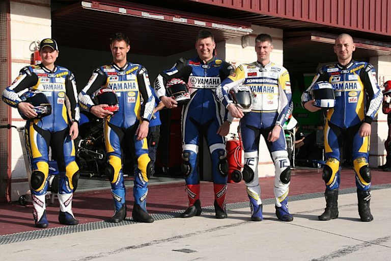 Teamchef Galinski (Mitte) durfte auch mal fahren.