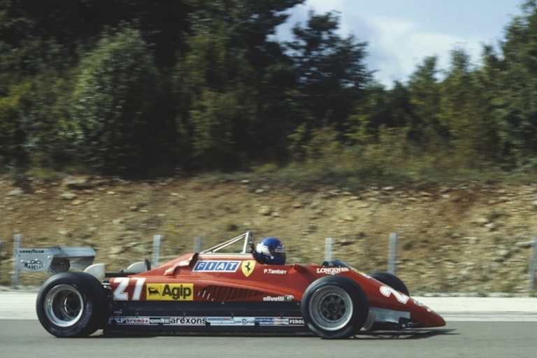 In Dijon 82 fuhr nur ein Ferrari und das auch nur im Training