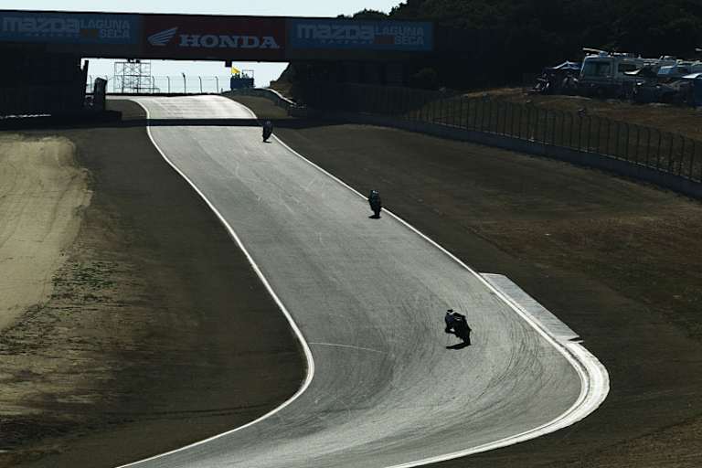 In Laguna Seca geht es rauf und runter