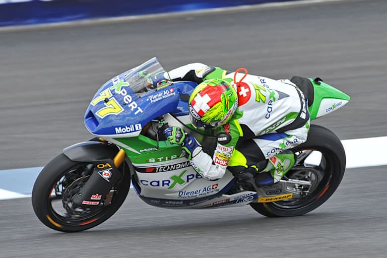 Voll am Limit: Domi Aegerter prügelt die Suter um den Indy-Circuit