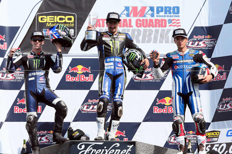 Das Podium: Joshua Herrin, Joshua Hayes und Martin Cardenas (v.l.)