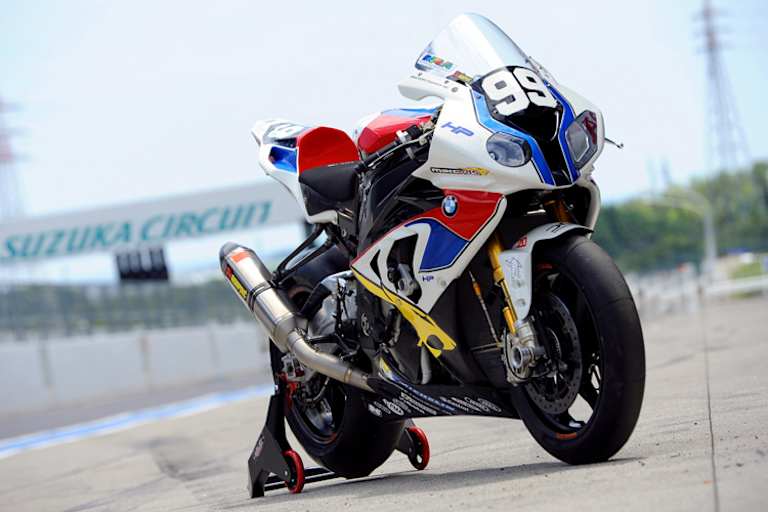 Die BMW S 1000 RR des Teams France Thevent 