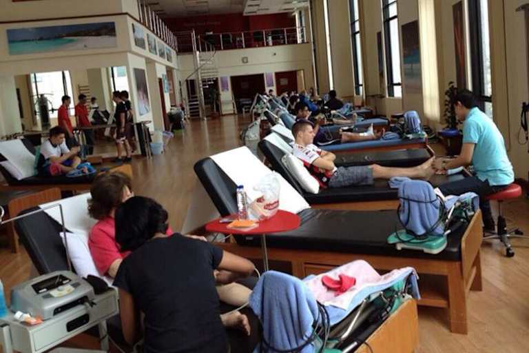 Stefan Bradl bei der Therapie