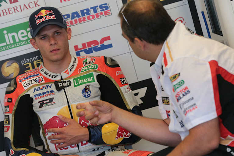 Stefan Bradl mit Crew-Chief Beefy Bourguignon
