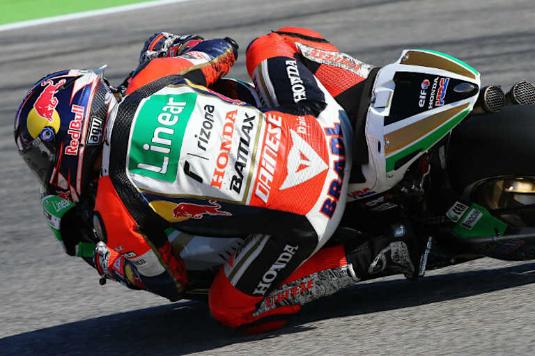 LCR-Honda-Pilot Stefan Bradl lag um 13 Uhr auf Rang 8