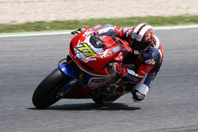 Shane Byrne bei seinem letzten MotoGP-Test 2012